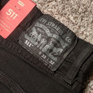 Levi's 511 slim stretch black jeans